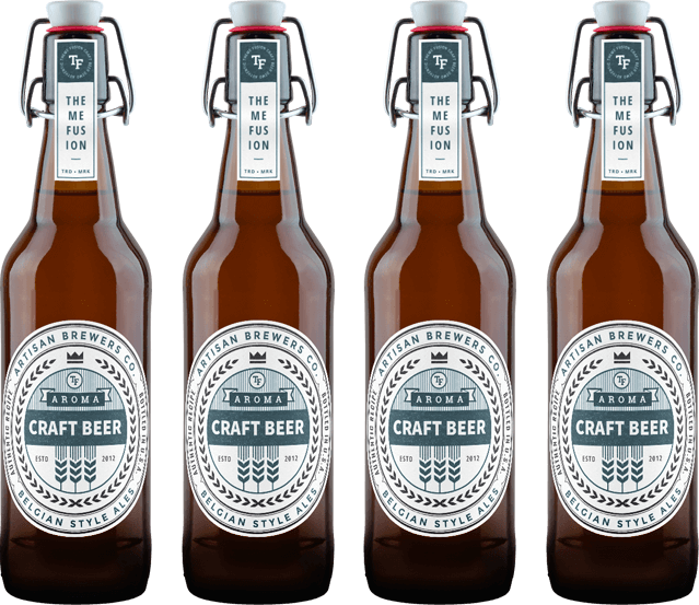 Blue Beer Bottle